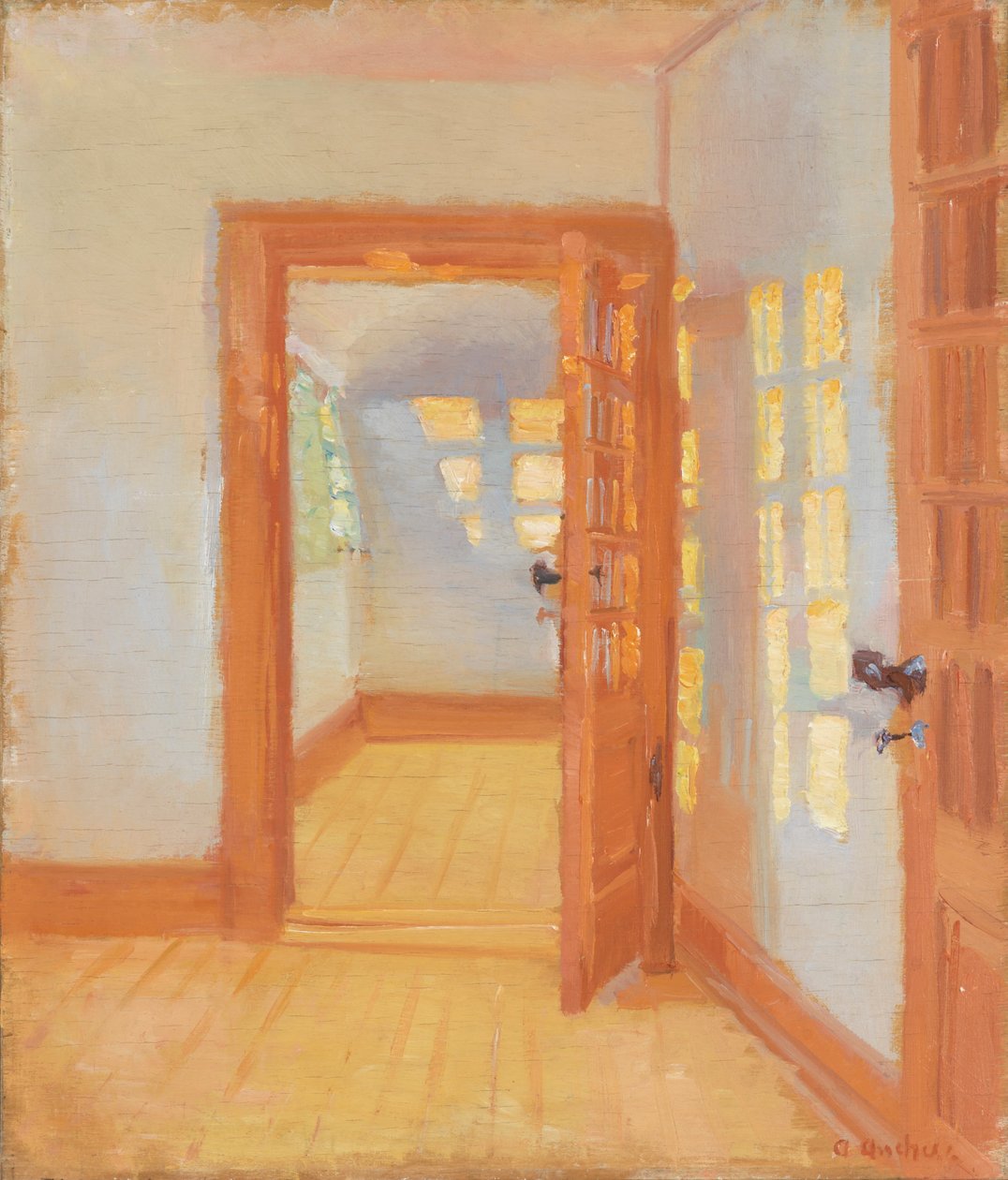Sisätilat. Brøndumin lisärakennus tekijältä Anna Ancher