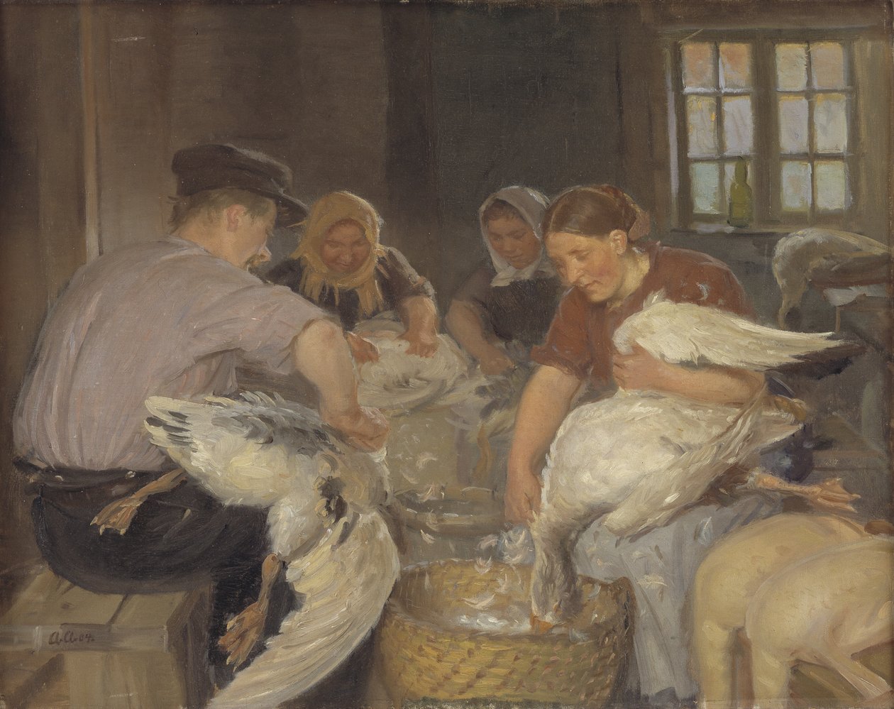 Hanhien kyniminen tekijältä Anna Ancher