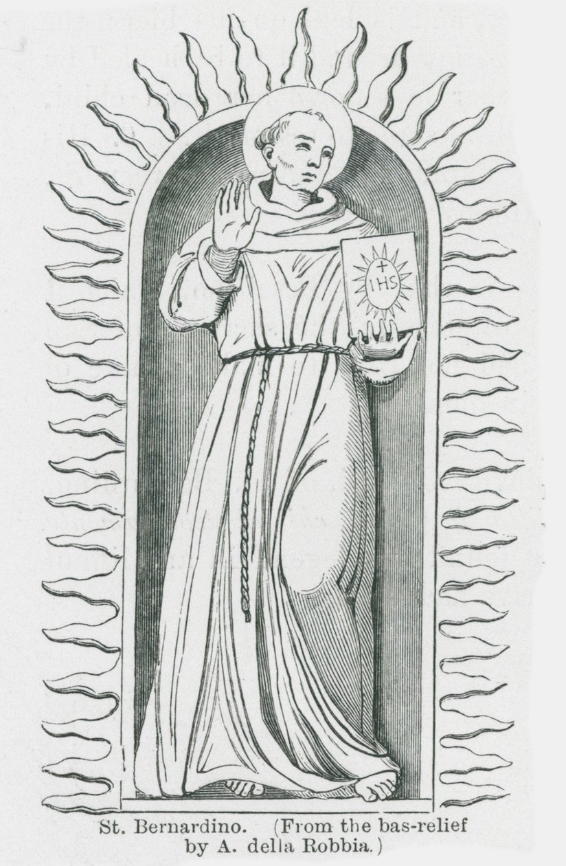 St Bernardino (litografia) tekijältä Anna Brownell Jameson