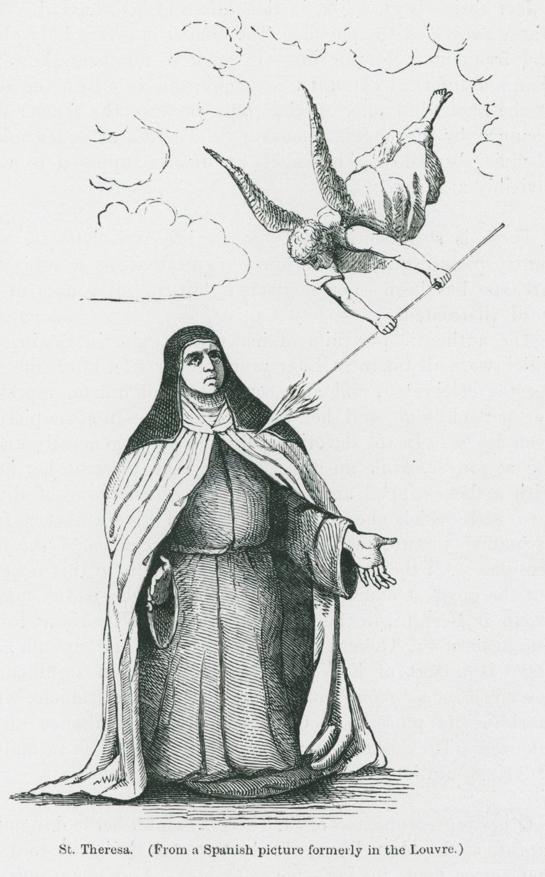 Pyhä Teresa (litografia) tekijältä Anna Brownell Jameson