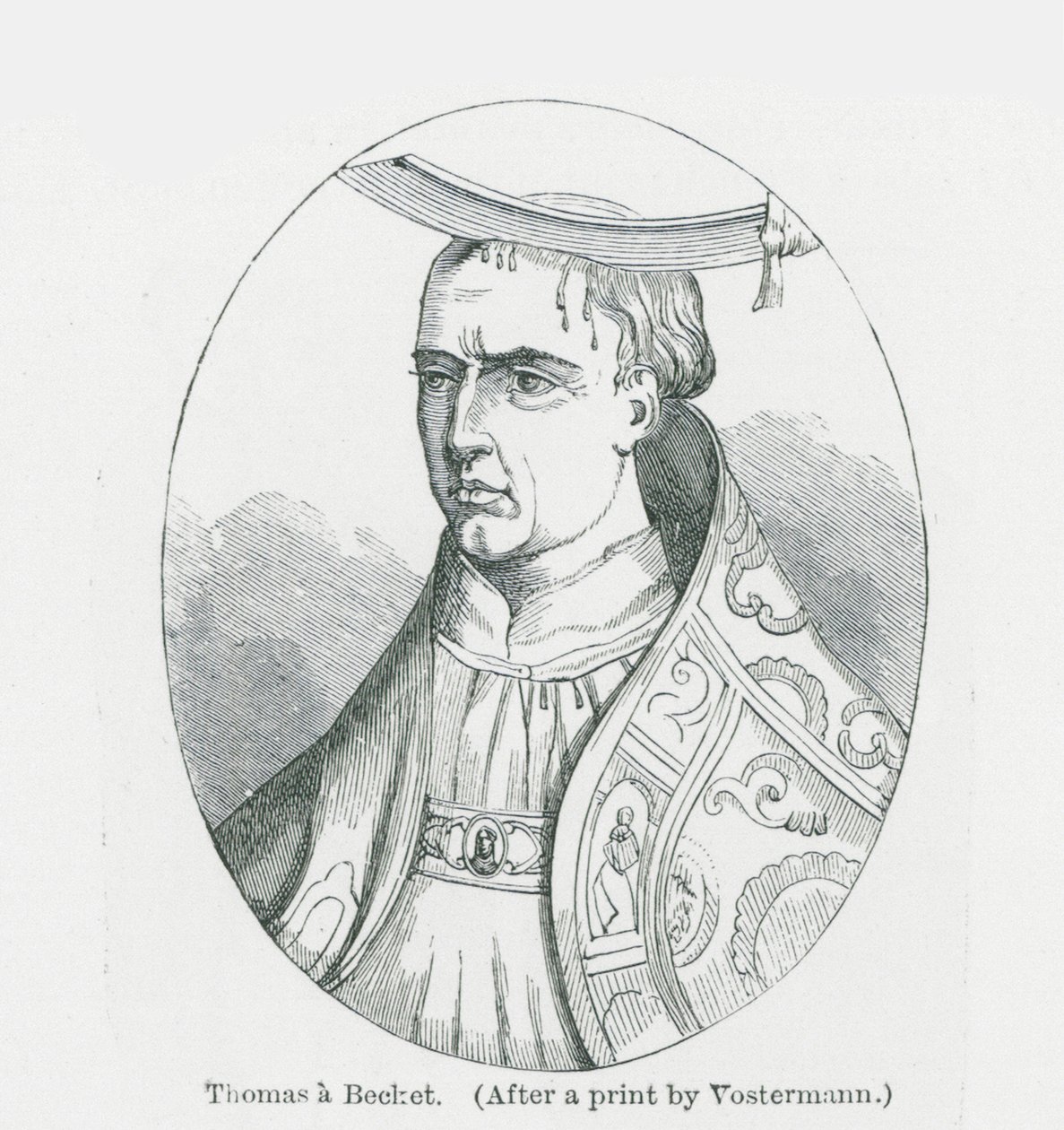 Thomas A Becket (litografia) tekijältä Anna Brownell Jameson