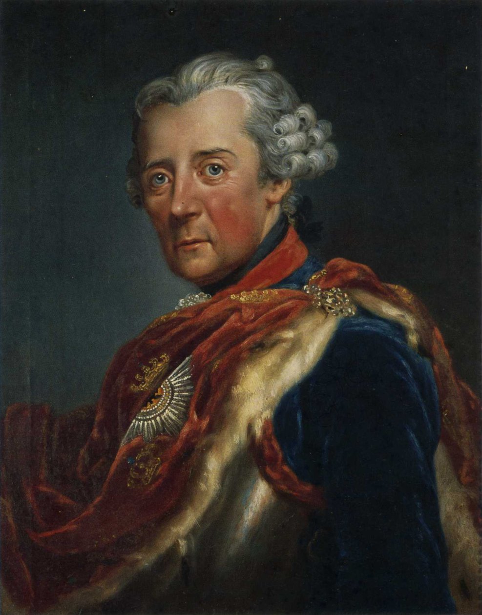 ranska: portrait de Frédéric II de Prusse (Frédéric II de Prusse) tekijältä Anna Dorothea Therbusch