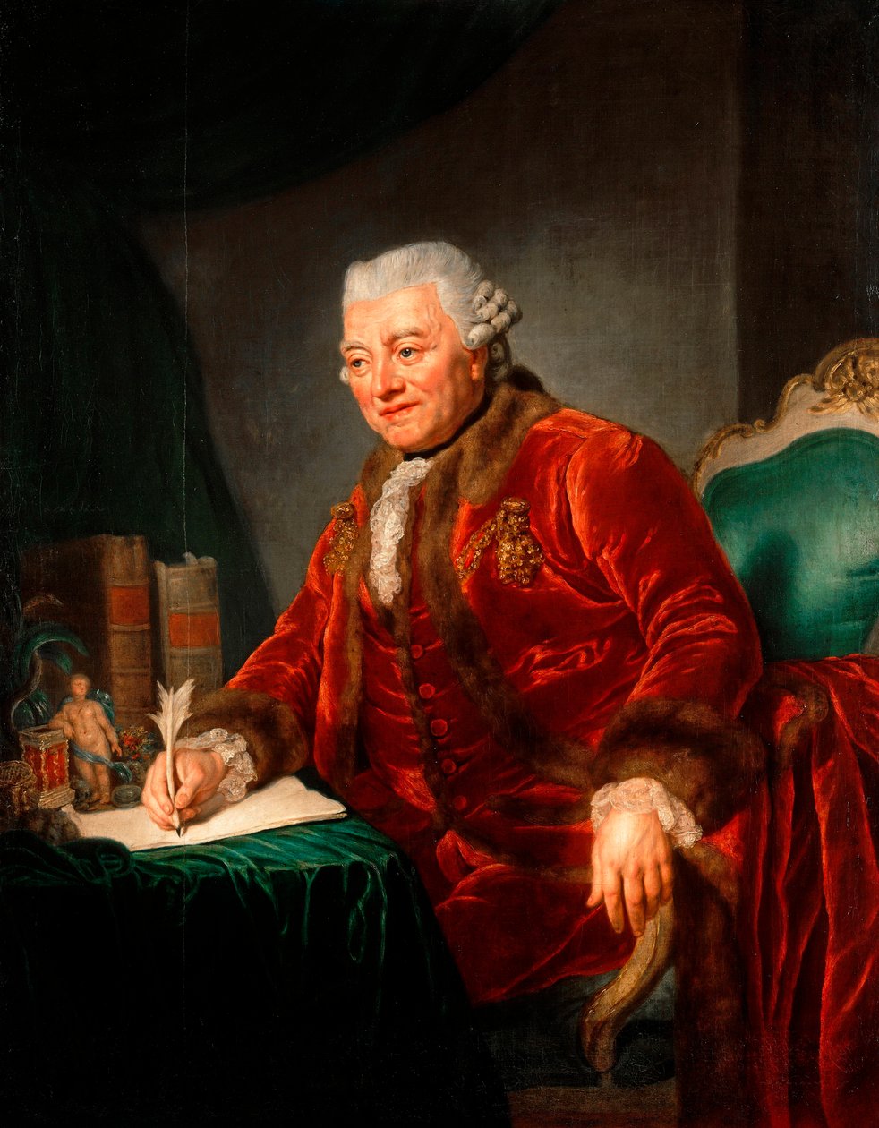 Muotokuva Christian Andreas Cotheniuksesta (1708-1789) saksalaisesta lääkäristä"" Anna Therbusch-Lisiewskan (1721-1782) maalaus tekijältä Anna Dorothea Therbusch