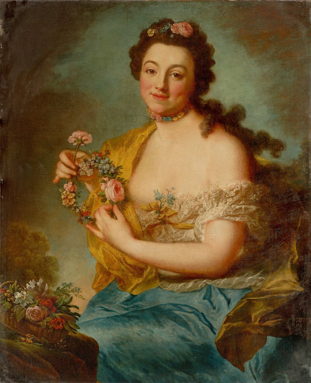 Omakuva Florana, c. 1766. tekijältä Anna Dorothea Therbusch Lisiewska