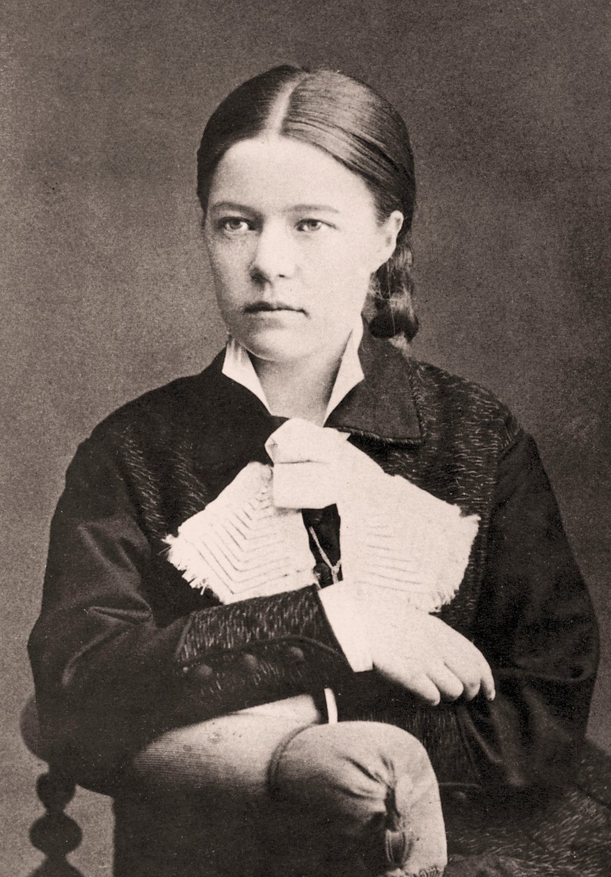 Selma Lagerlöfin muotokuva, 1881 tekijältä Anna Ollson