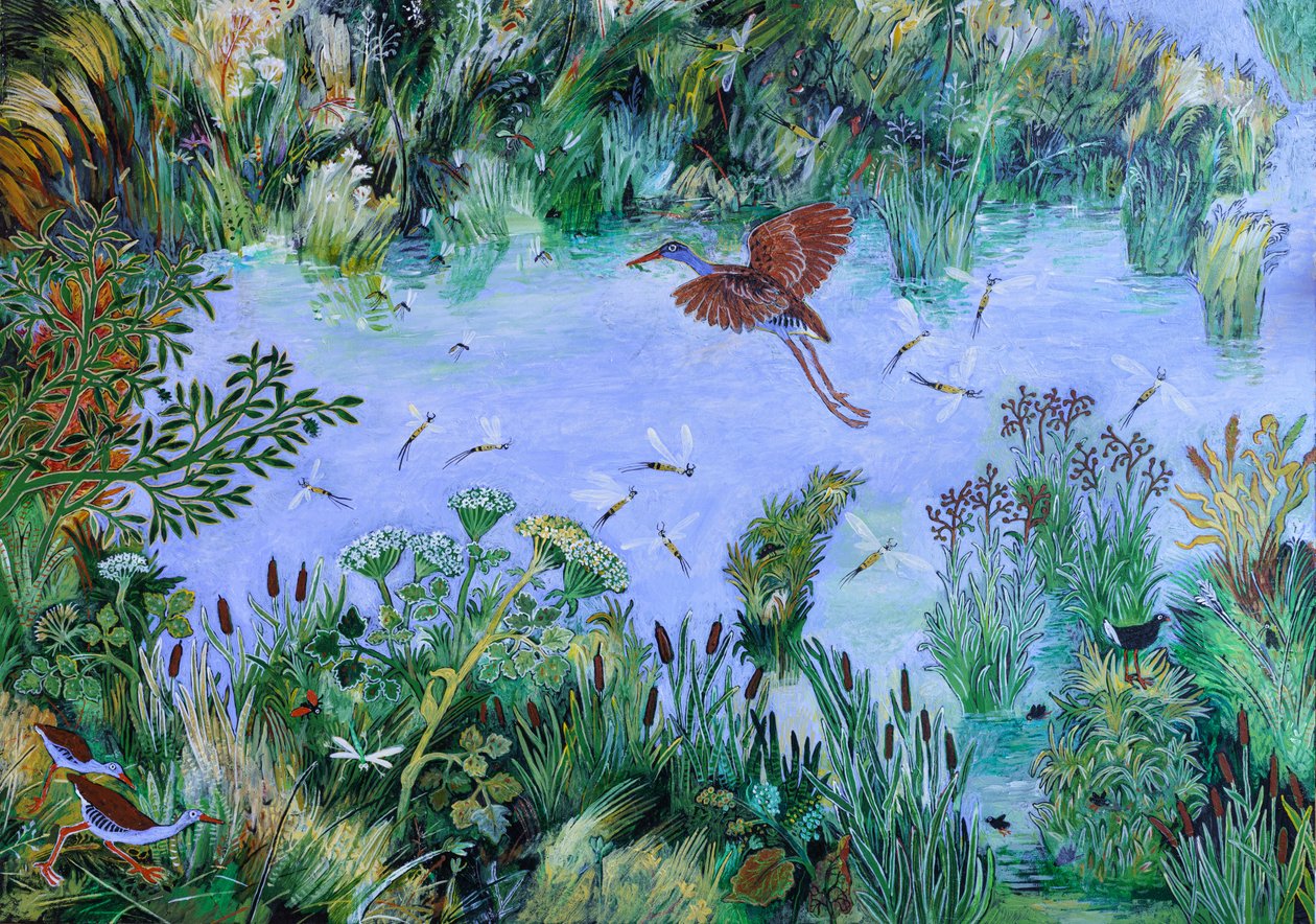 A Mayfly Moment, 2022 (akryyli laudalle) tekijältä Anna Pugh