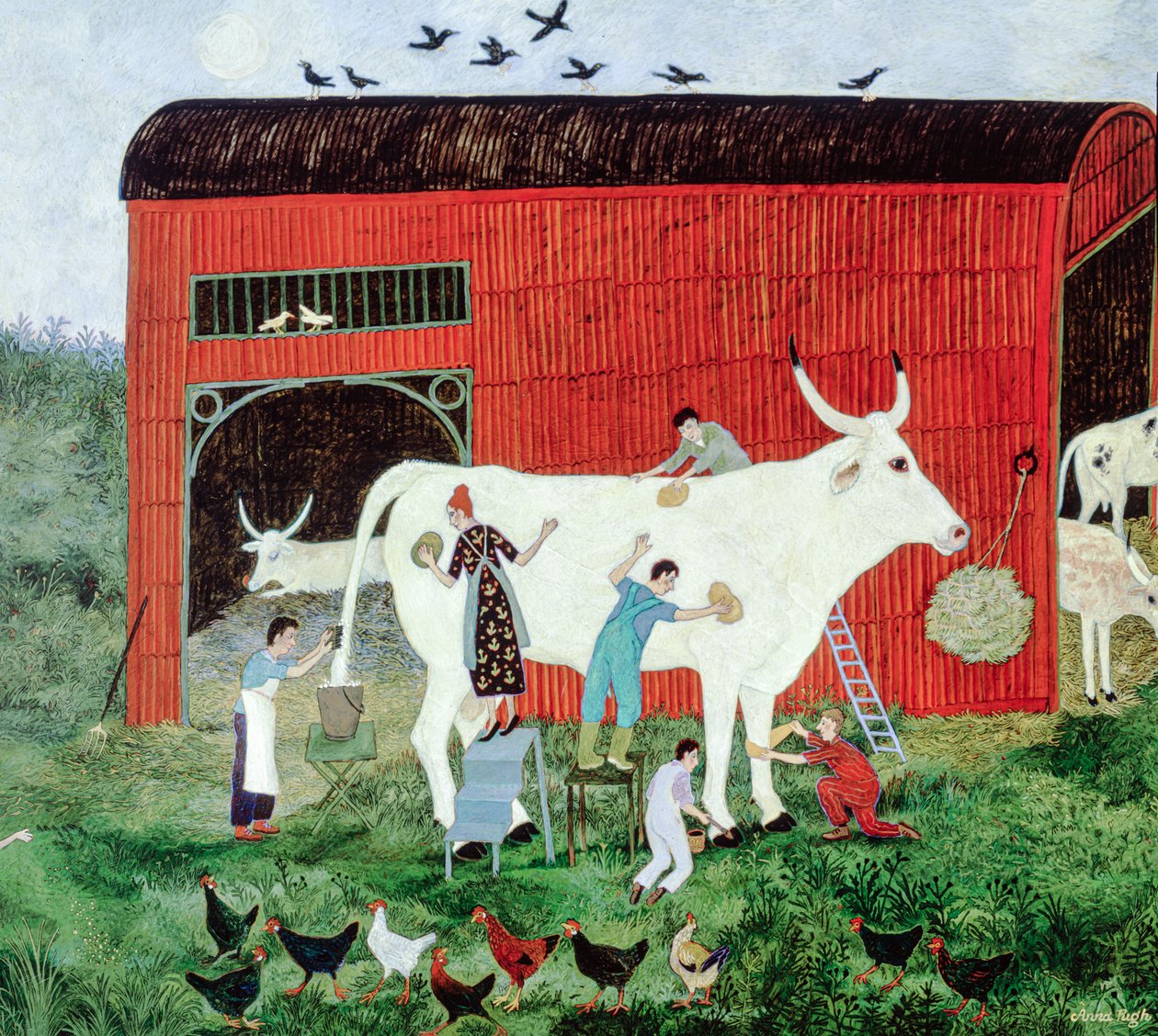 Varhainen alku, 2007 (akryyli) tekijältä Anna Pugh