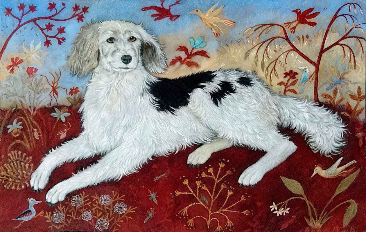 Doodle, 2014 (akryyli) tekijältä Anna Pugh