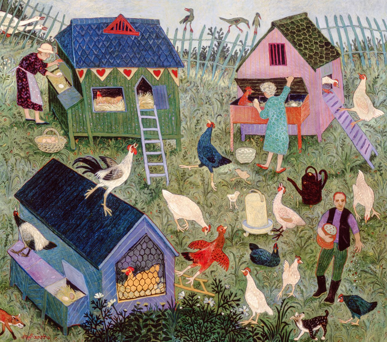 Munien keräily, 2003 (akryyli) tekijältä Anna Pugh