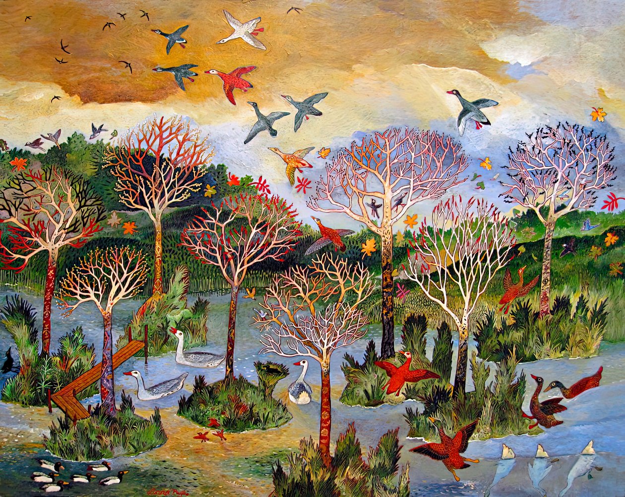 Everglade, 2013 (akryyli) tekijältä Anna Pugh