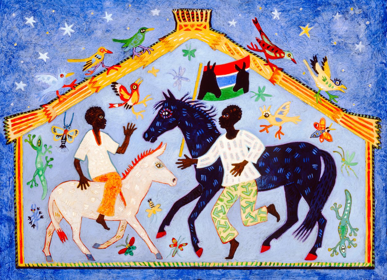 Gambia, 2004 (akryyli) tekijältä Anna Pugh