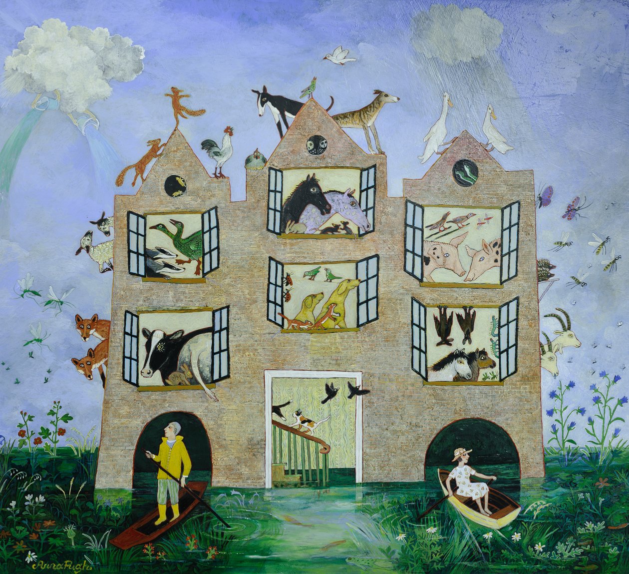 Letkukaasukielto, 2013 (akryyli) tekijältä Anna Pugh