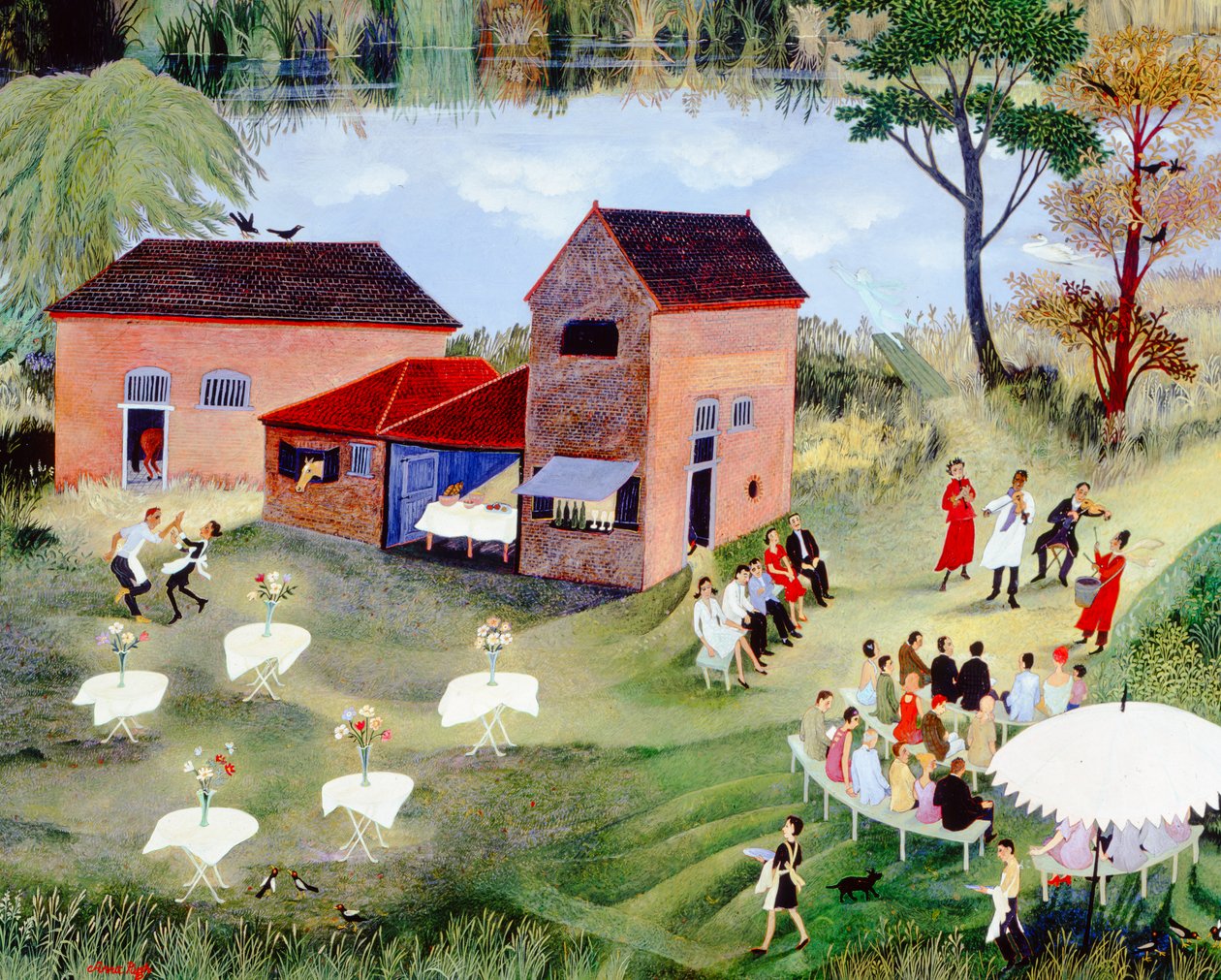 Tunnelmissa, 2004 (akryyli) tekijältä Anna Pugh