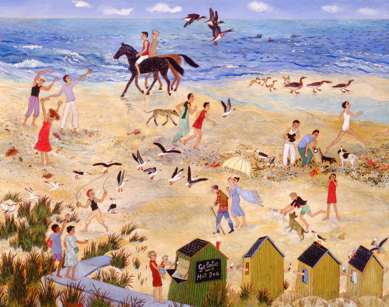 Laskuvesi, 2010 (akryyli) tekijältä Anna Pugh