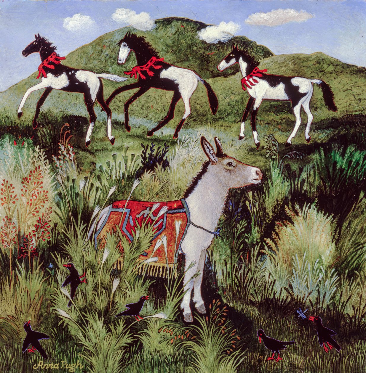 Matalat pilvet, 2003 (akryyli) tekijältä Anna Pugh