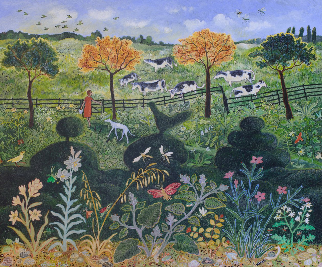 Near  Far, 2015 (akryyli) tekijältä Anna Pugh