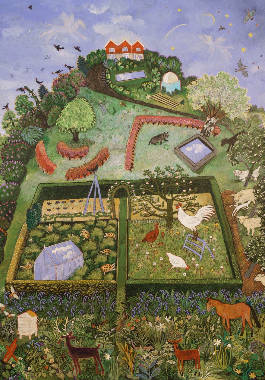 Ulkona, 2019 (akryyli) tekijältä Anna Pugh