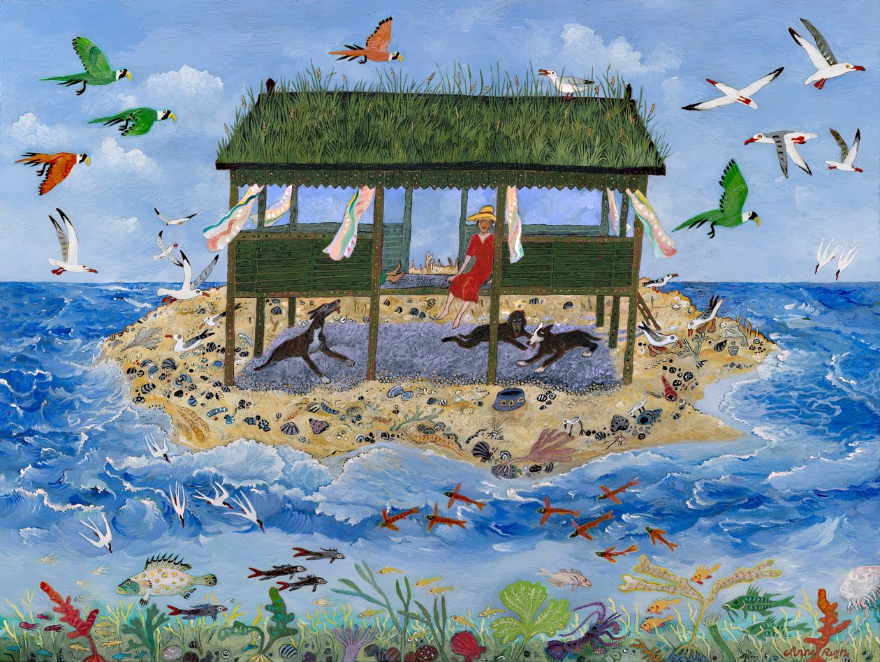 Seitsemäs taivas, 2013 (akryyli) tekijältä Anna Pugh