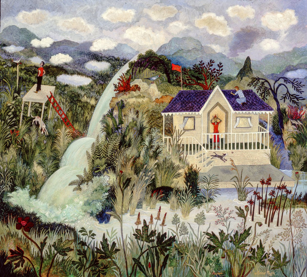 Show Off, 2003 (akryyli) tekijältä Anna Pugh