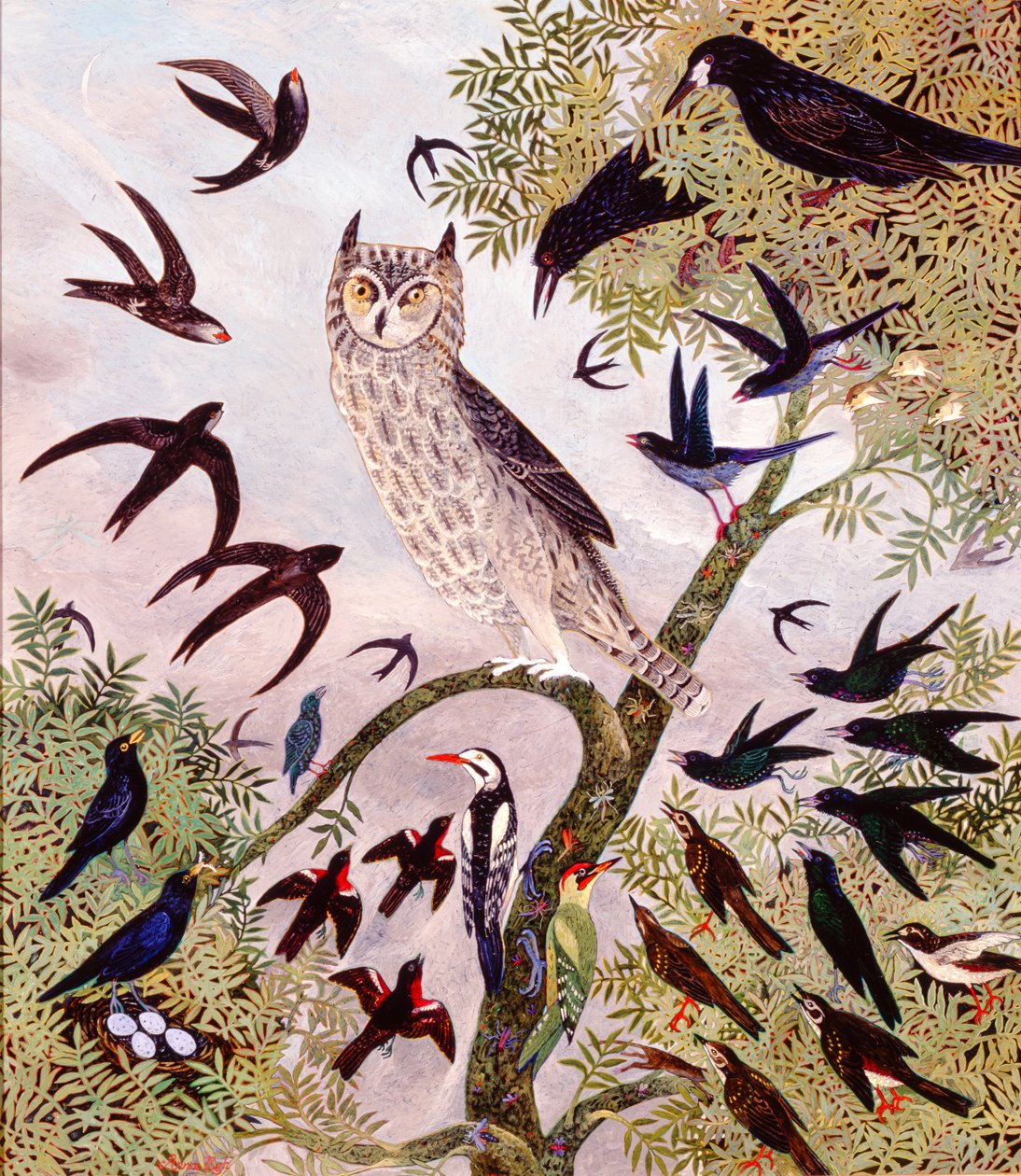 Keppejä ja kiviä, 2000 (akryyli) tekijältä Anna Pugh