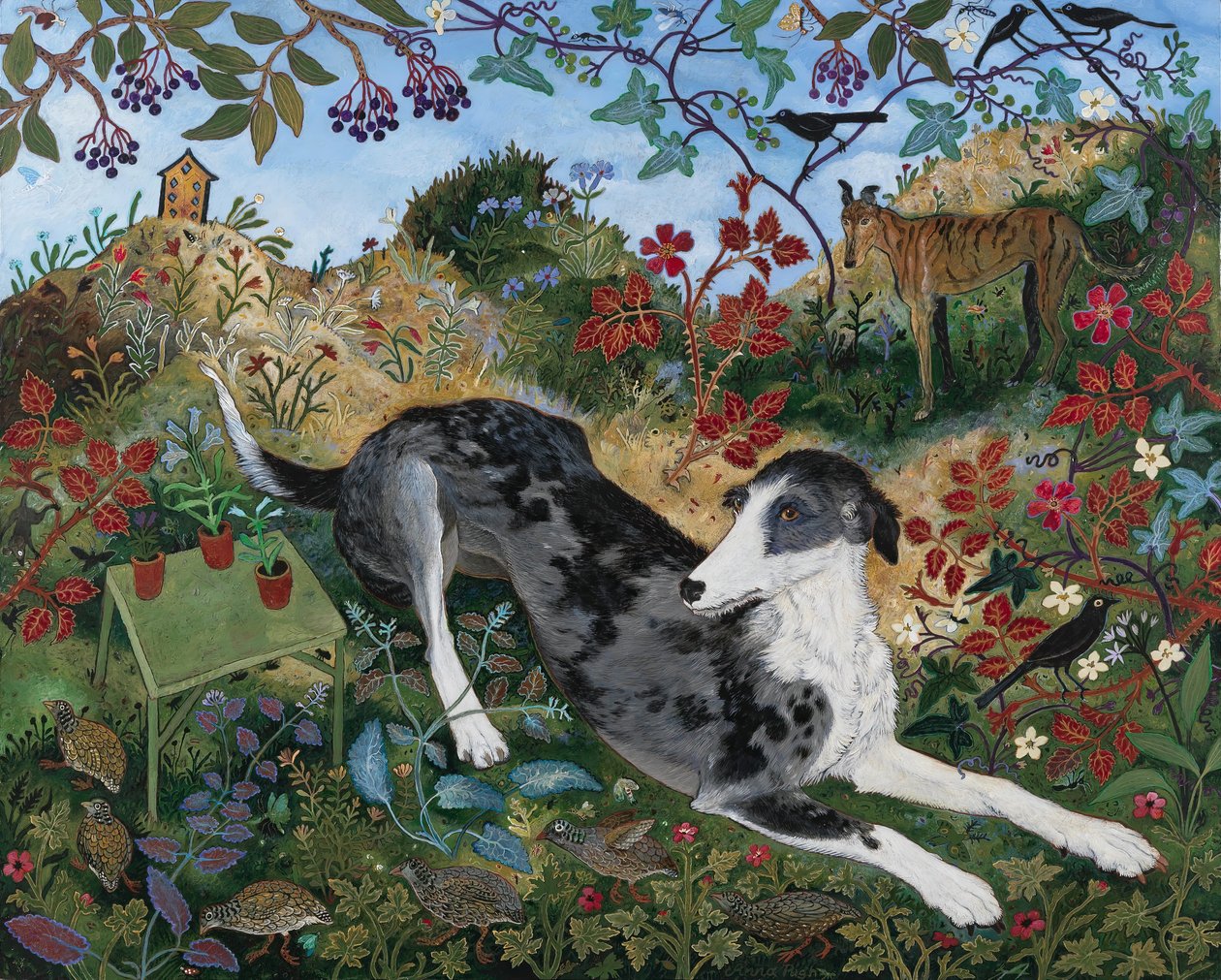 Hengähdystauko, 2013 (akryyli) tekijältä Anna Pugh