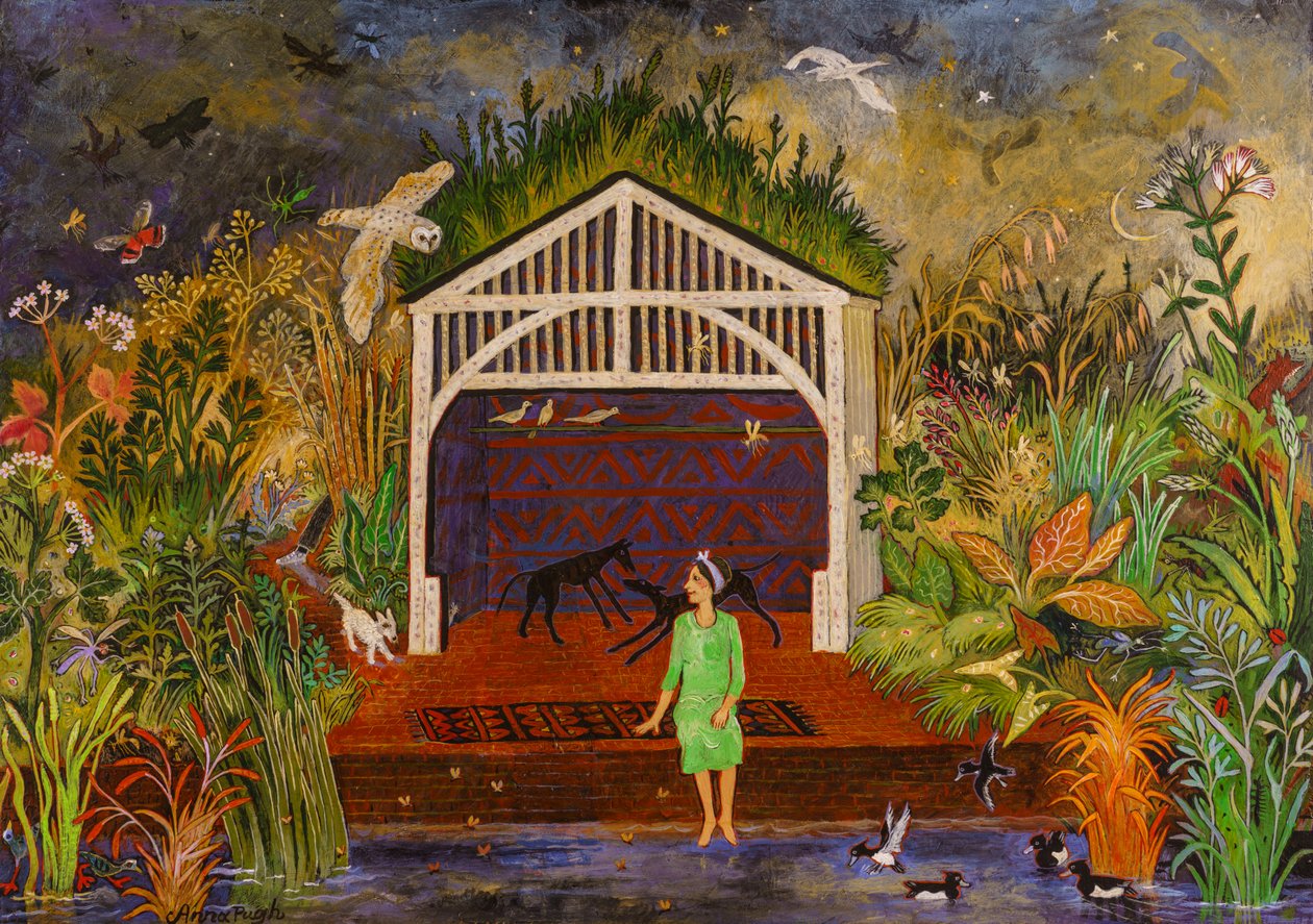Tewit to Woo, 2018 (akryyli) tekijältä Anna Pugh