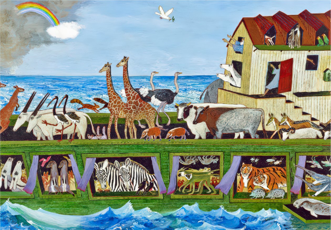 Oksa, viimein oksa, 2012 (akryyli) tekijältä Anna Pugh