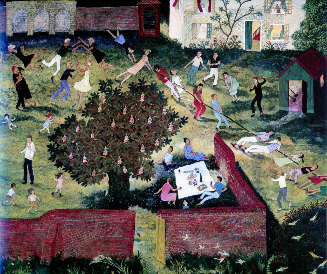 Köydenveto, 2000 (akryyli) tekijältä Anna Pugh