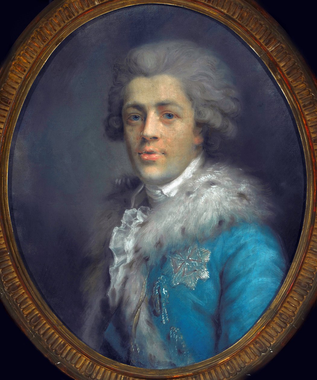 Kreivi Ignacy Potockin (1750-1809) muotokuva. (Kreivi Roman Ignacy Franciszek Potockin muotokuva). Anna Gault de Saint Germainin (Rajecka) teos (noin 1760-1832), pastelli paperille, noin 1784. Puolalainen taide tekijältä Anna Rajecka Gault de Saint Germain