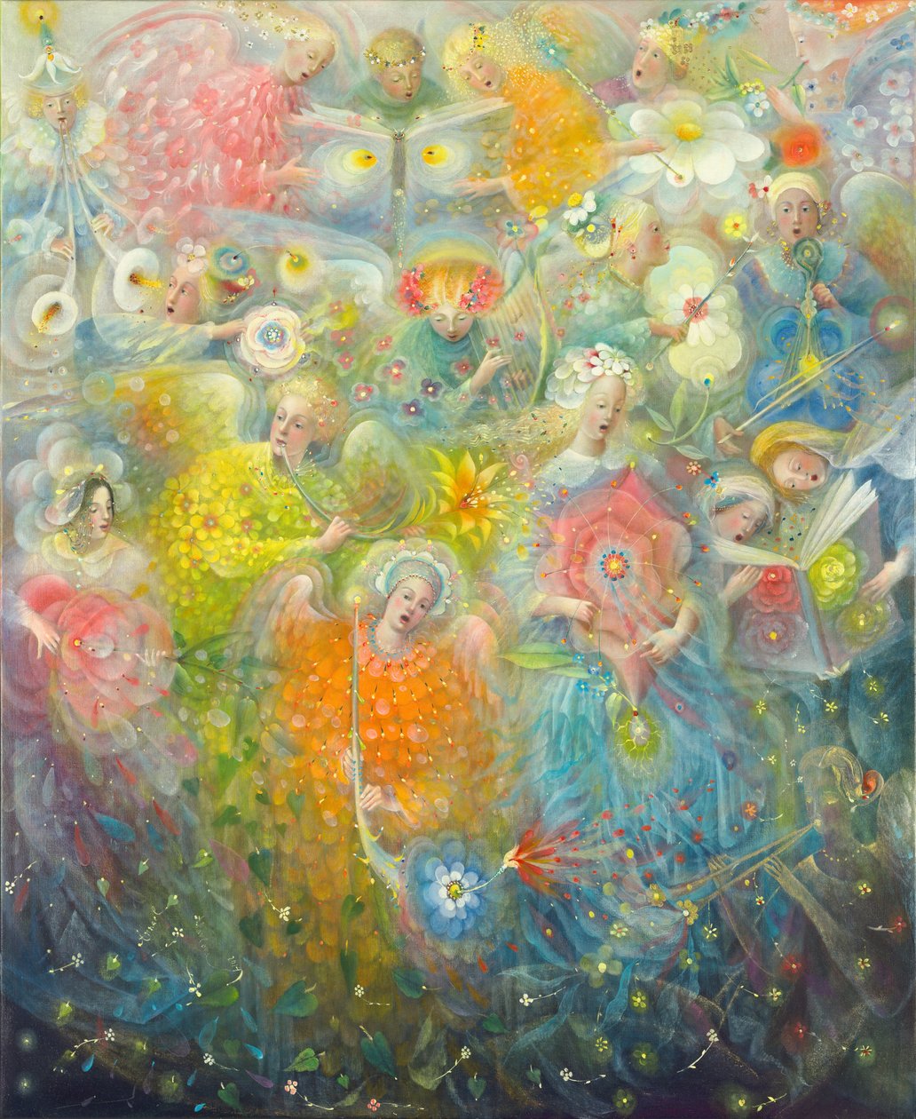 Daydream - Max Regerin musiikin mukaan, 2014 (öljy belgialaiselle pellavalle) tekijältä Annael Anelia Pavlova