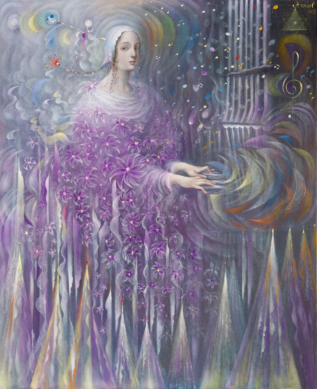Poiesis-III: Poisis: Uskonto, 2015 (öljy belgialaiselle pellavalle) tekijältä Annael Anelia Pavlova