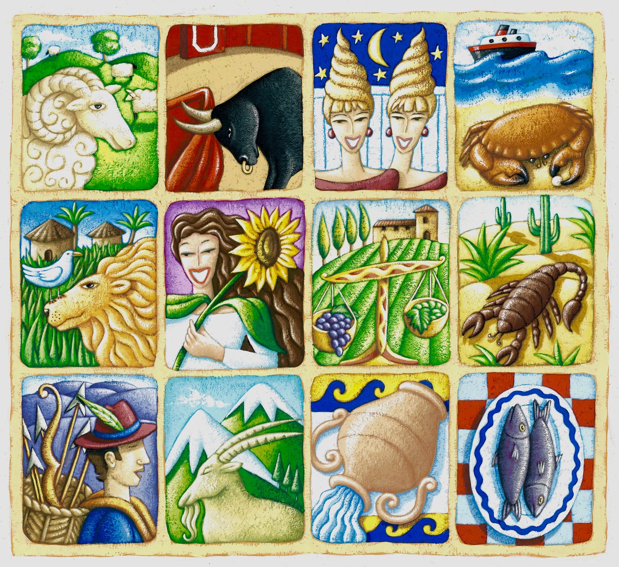 Zodiac, 2016 (guassi) tekijältä Annalisa Morrocco