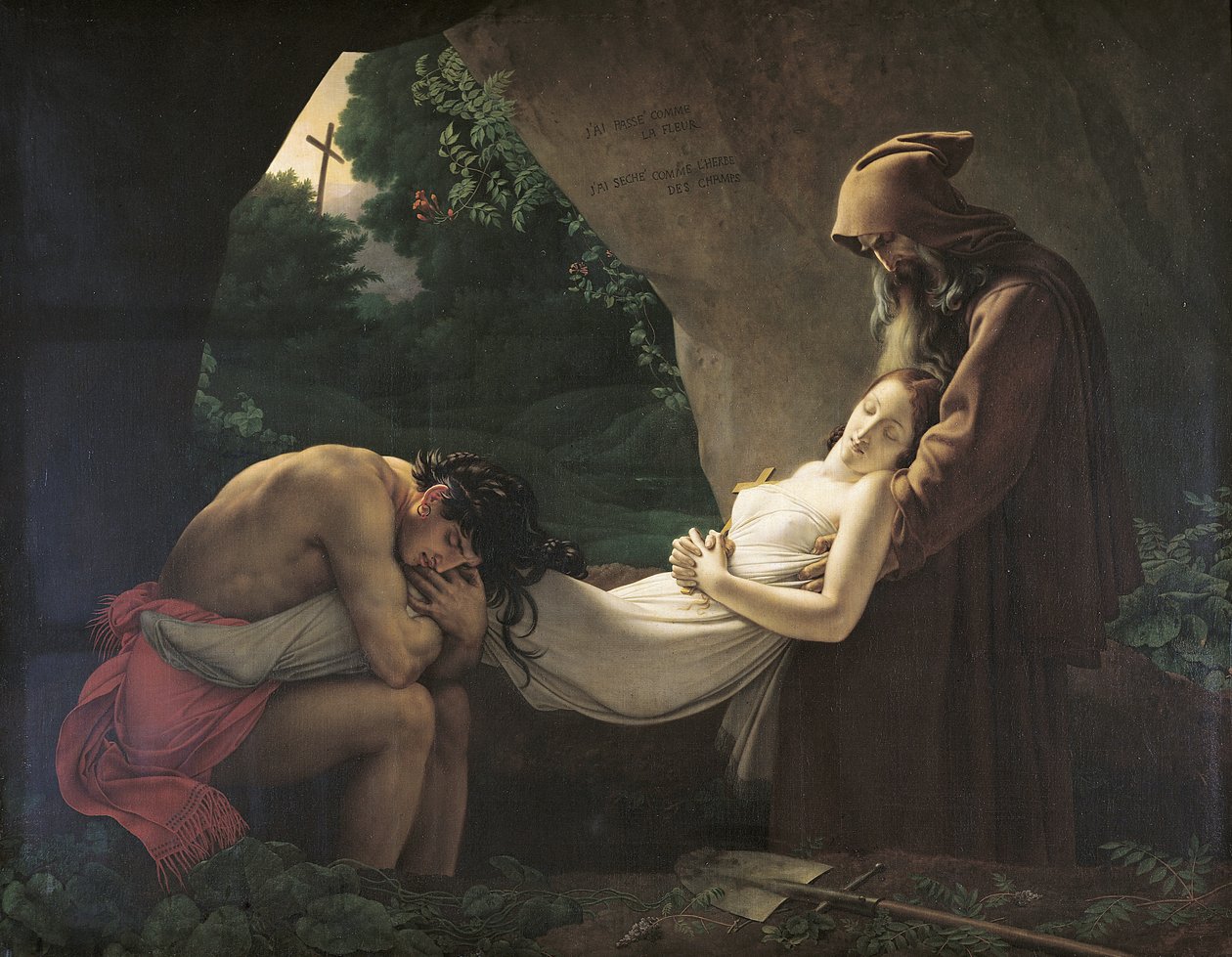 Atalan hauta, 1808 tekijältä Anne Louis Girodet de Roucy Trioson