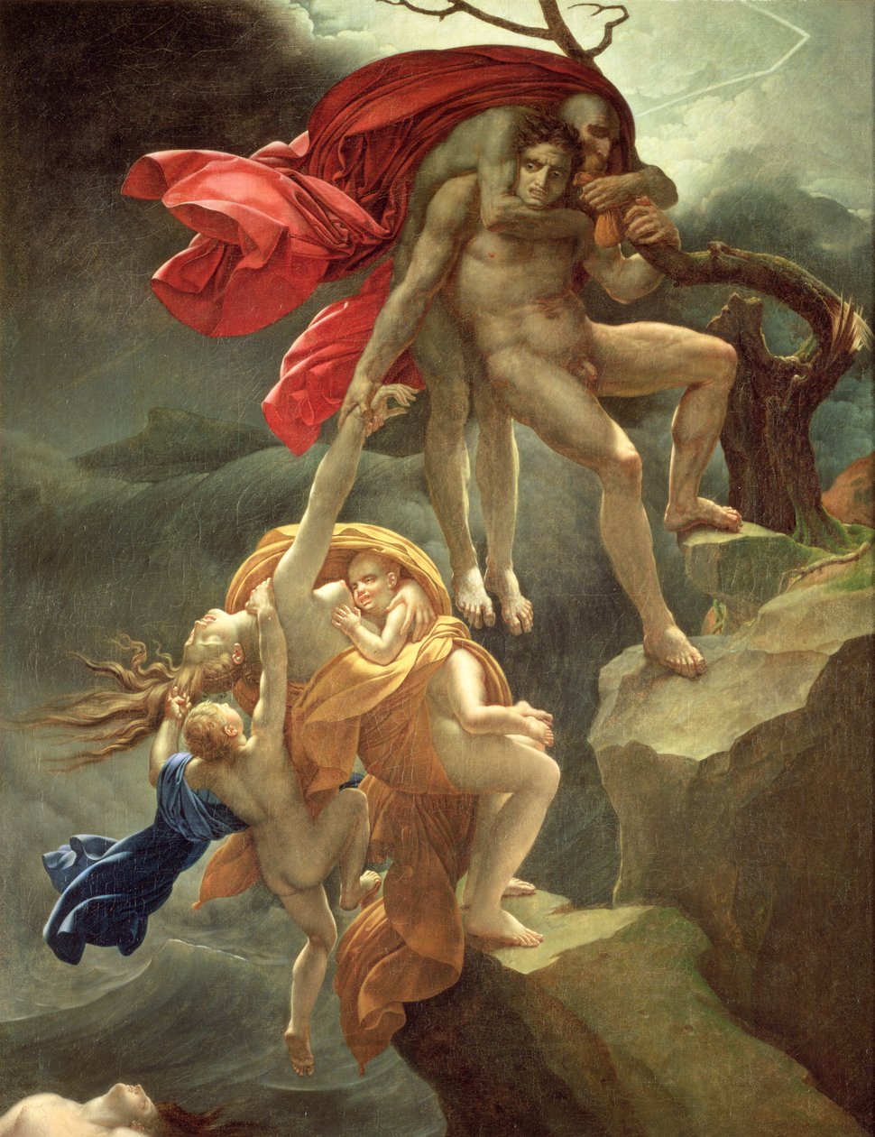 Vedenpaisumus, n. 1806 tekijältä Anne Louis Girodet de Roucy Trioson