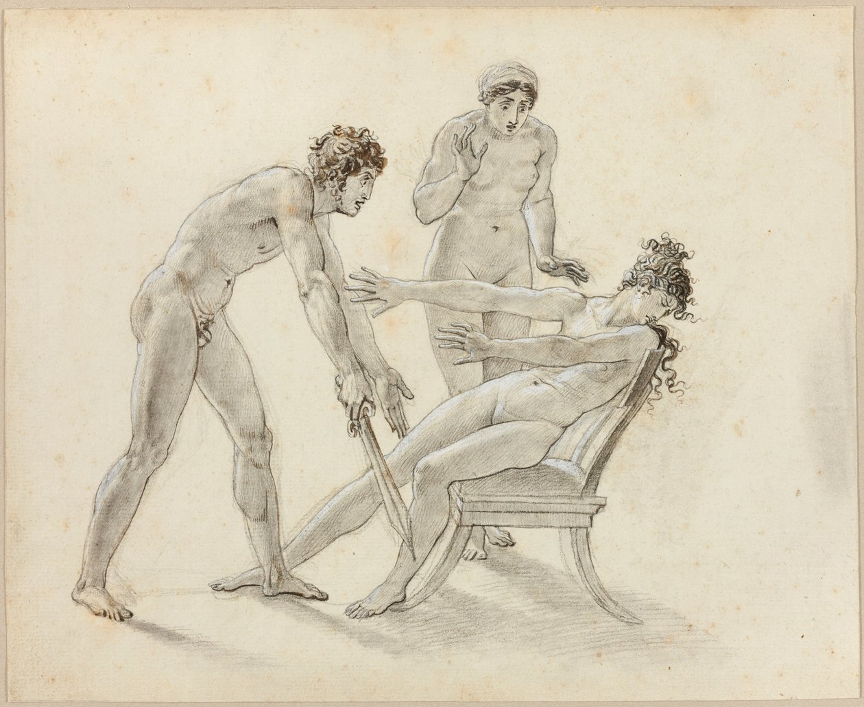 Hermione hylkää Oresten tekijältä Anne-Louis Girodet de Roucy-Trioson