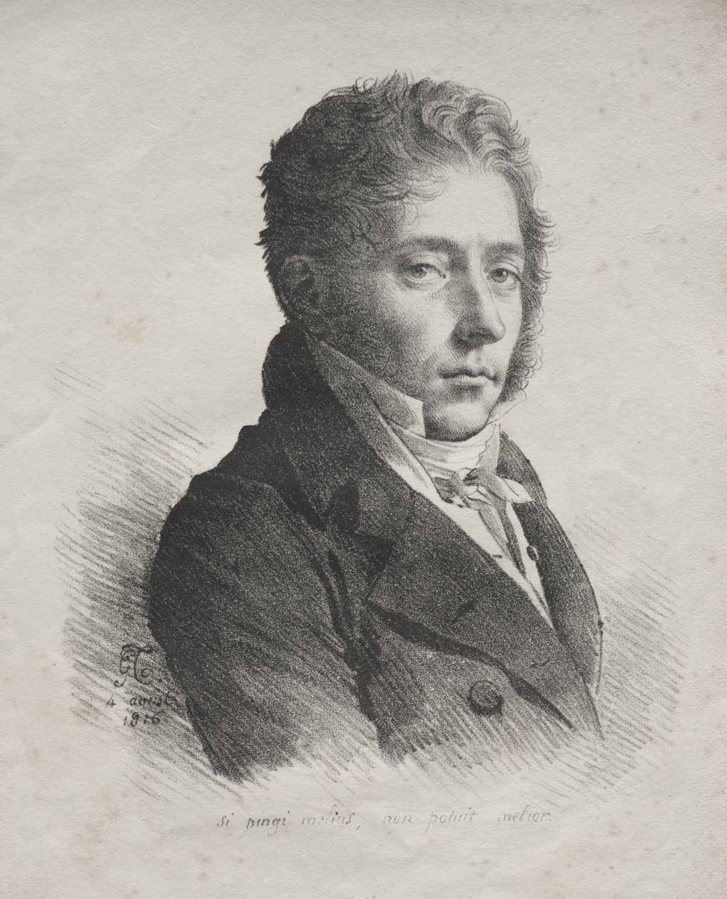 Kokoelma litografisia esseitä: MR:n muotokuva. Coupin La Couperielta tekijältä Anne-Louis Girodet de Roucy-Trioson