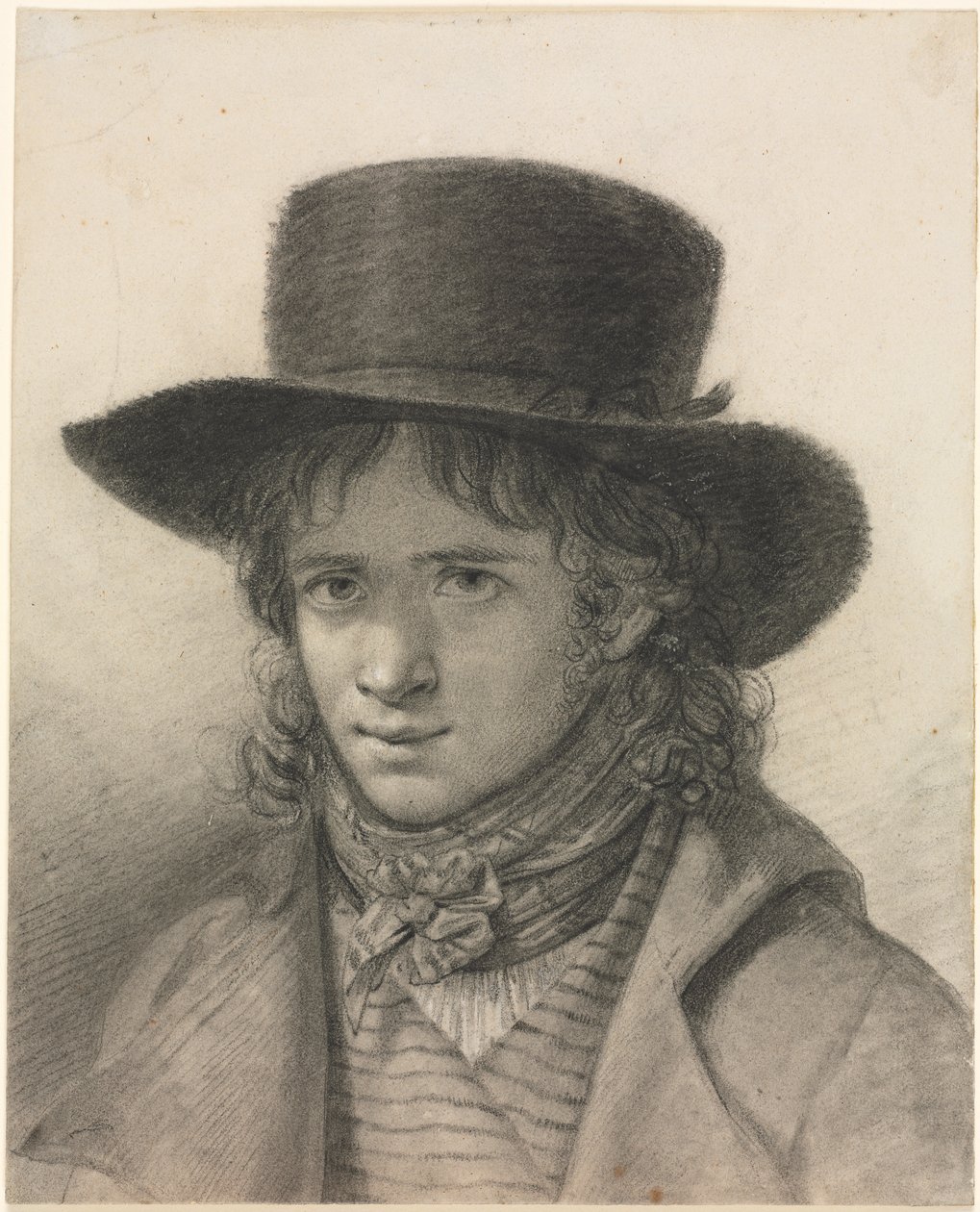 Omakuva hatussa tekijältä Anne-Louis Girodet de Roucy-Trioson