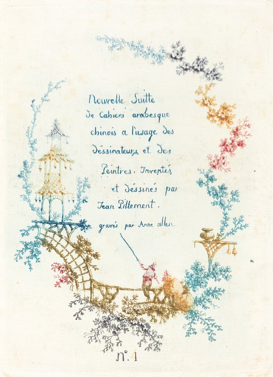 Nimilehti tekijältä Anne Allen after Jean Baptiste Pillement