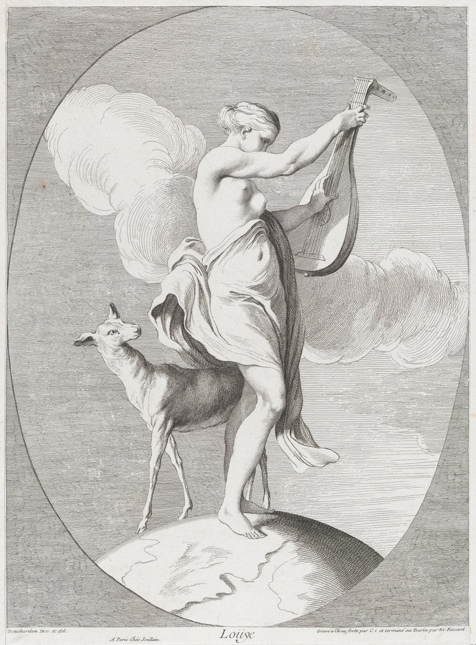 Kuulo, 1730-65. Tekijät: Caylus, Anne-Claude-Philippe de, Etienne Fessard. tekijältä Anne Claude Philippe de Caylus, Etienne Fessard