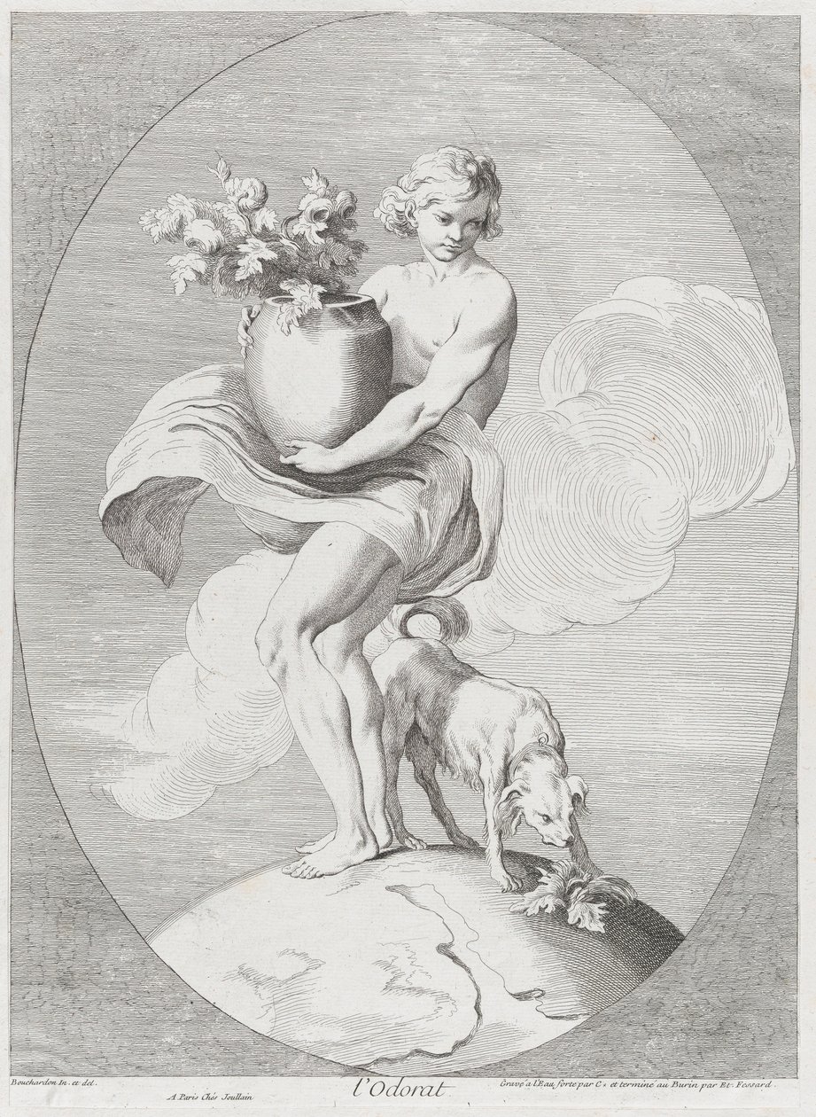 Smel, 1730-65. Tekijät: Caylus, Anne-Claude-Philippe de, Etienne Fessard. tekijältä Anne Claude Philippe de Caylus, Etienne Fessard