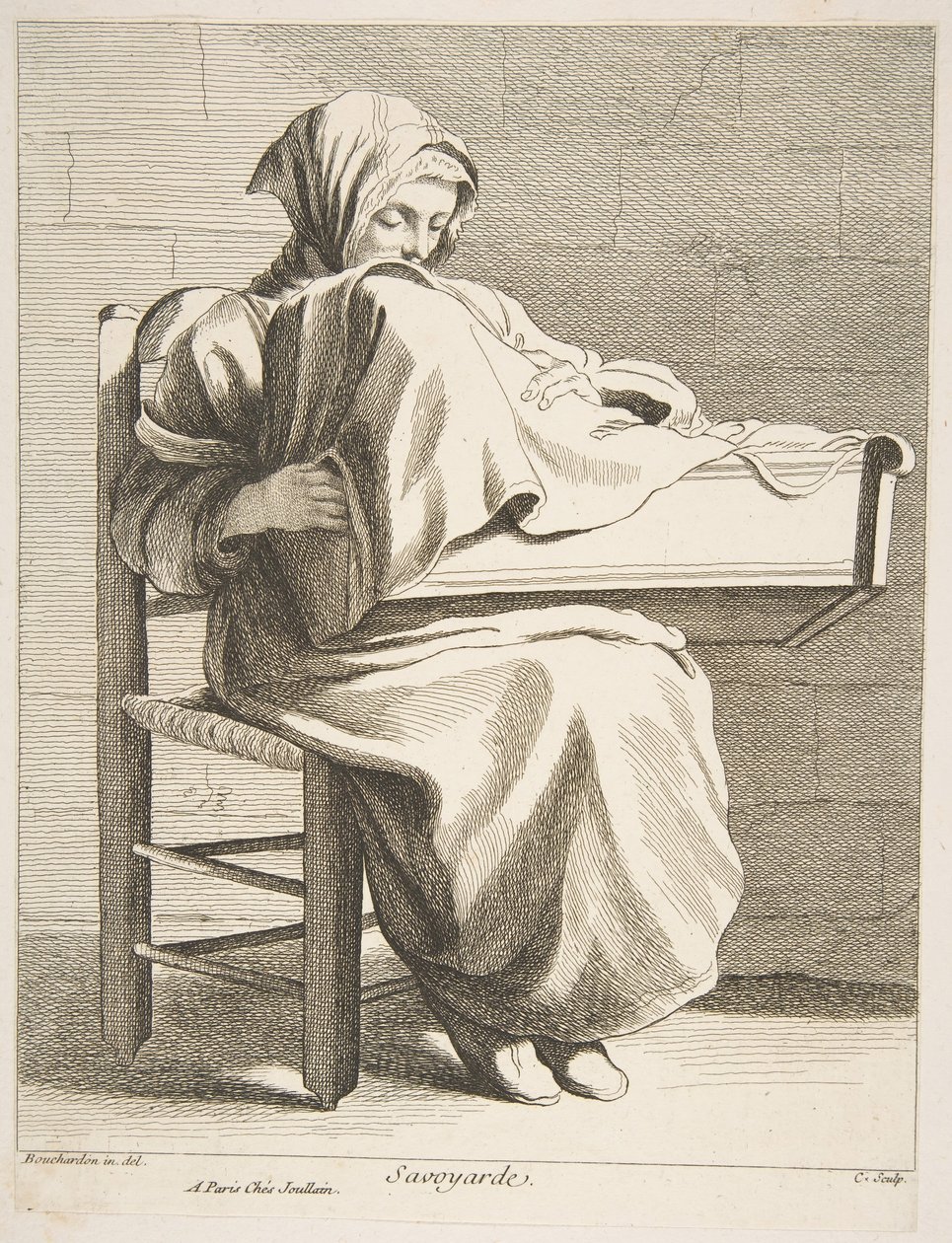 Nainen Savoiasta, 1737. tekijältä Anne Claude Philippe de Caylus