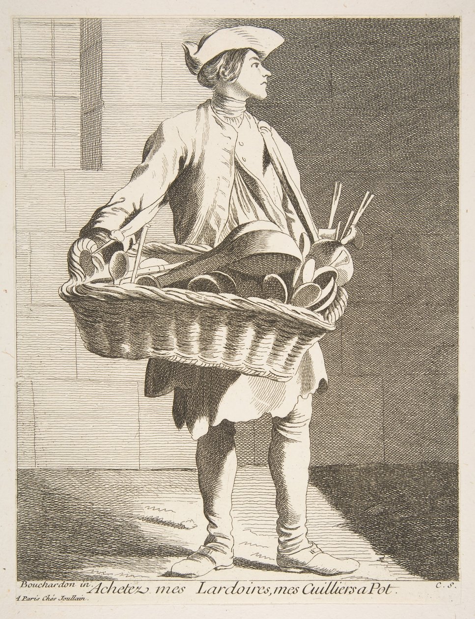 Keittoastiat Peddler, 1746. tekijältä Anne Claude Philippe de Caylus