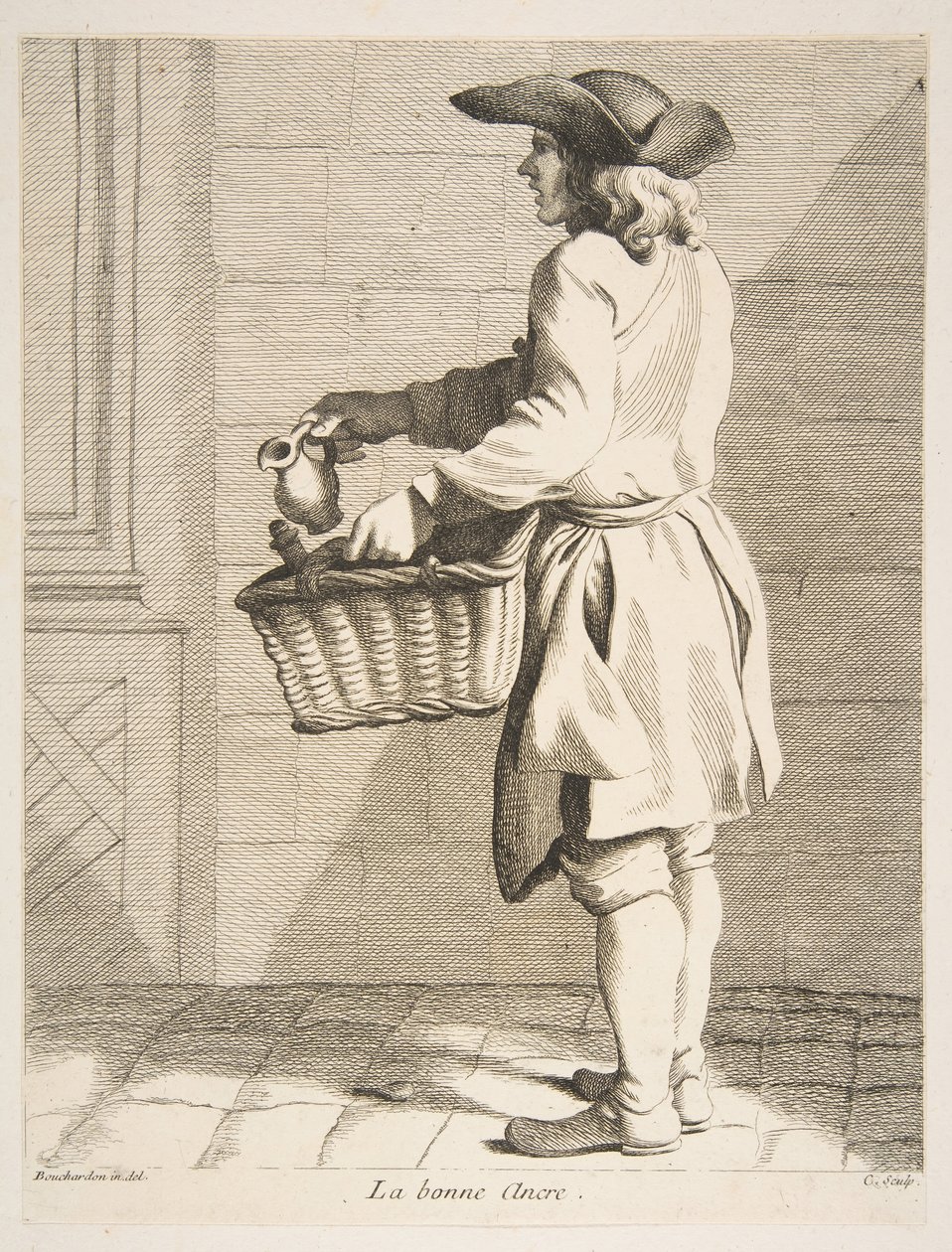 Musteen myyjä, 1746. tekijältä Anne Claude Philippe de Caylus