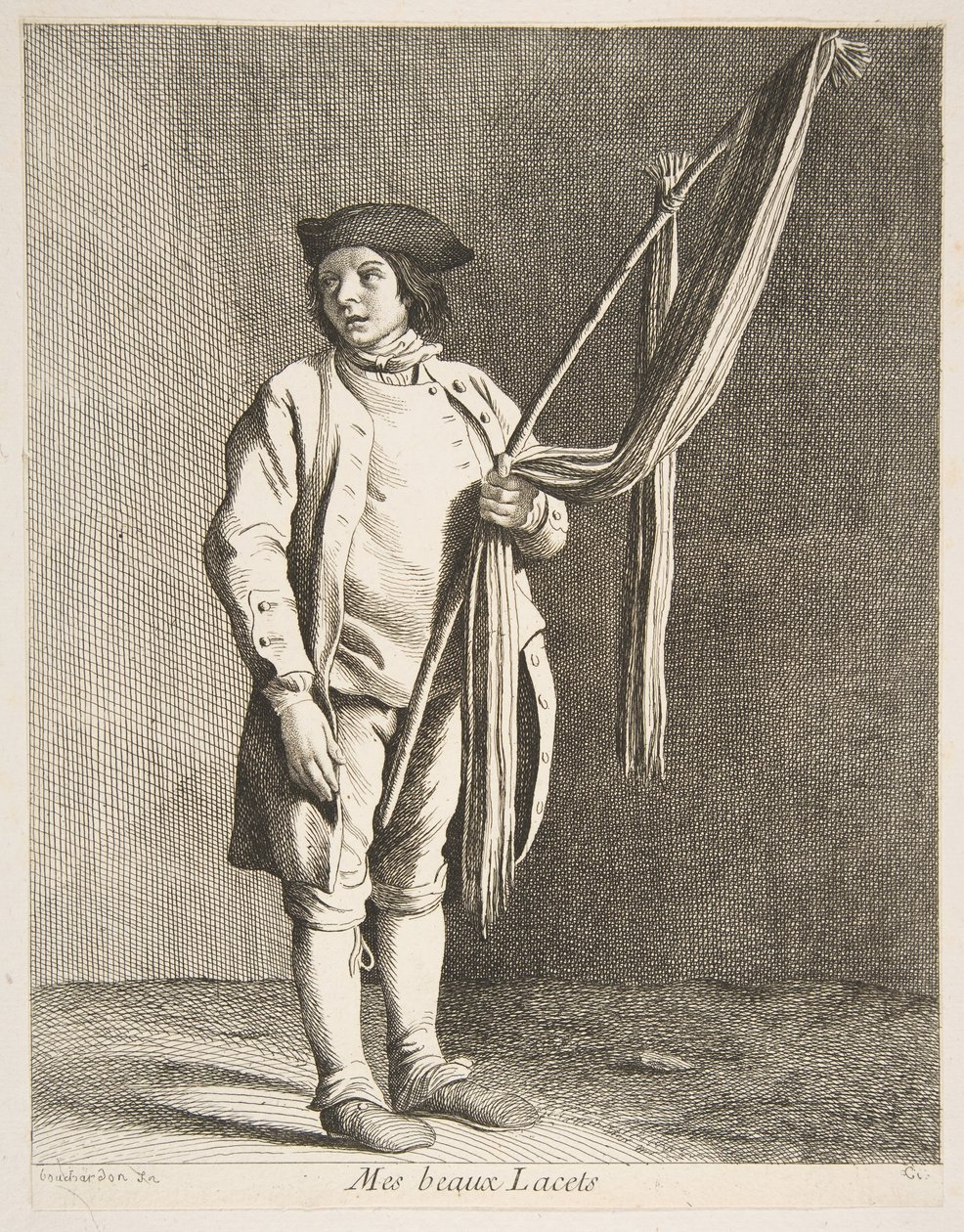 Laces Peddler, 1738. tekijältä Anne Claude Philippe de Caylus