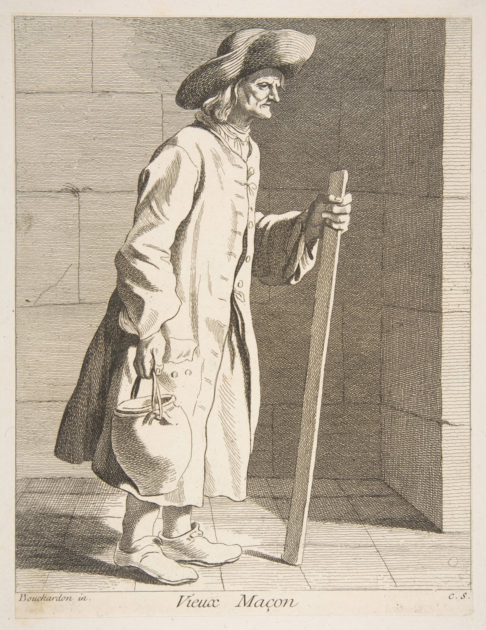 Vanha muurari, 1737. tekijältä Anne-Claude-Philippe de Caylus