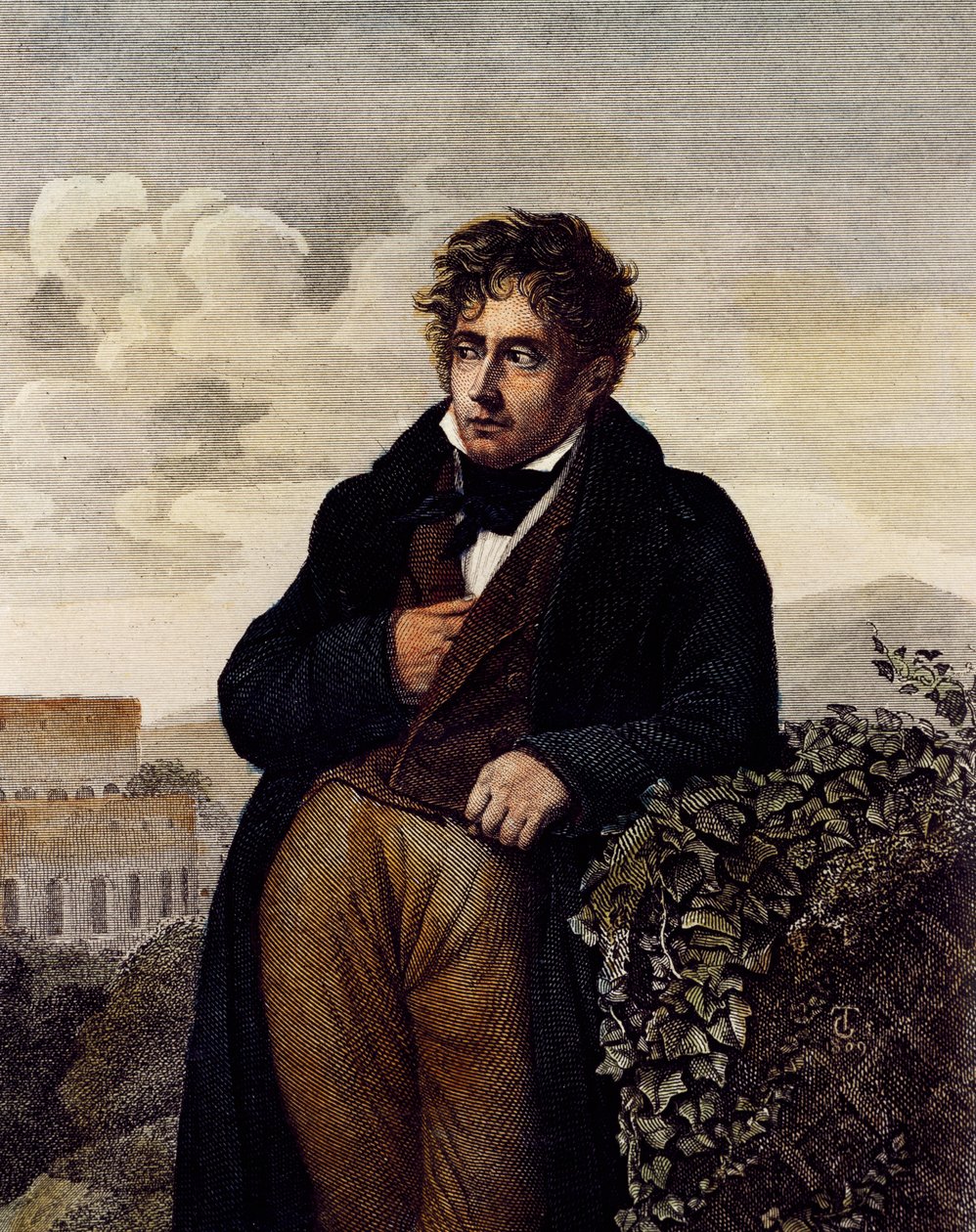 Muotokuva Francois-Rene de Chateaubriandista (Saint-Malo tekijältä Anne Louis (after) Girodet de Roucy Trioson