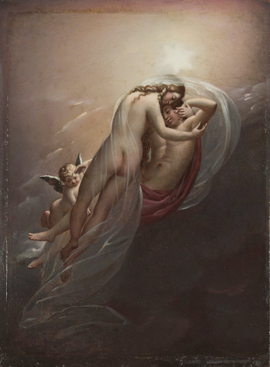 Aurora ja Cephalus, noin 1810. tekijältä Anne Louis Girodet de Roucy Trioson