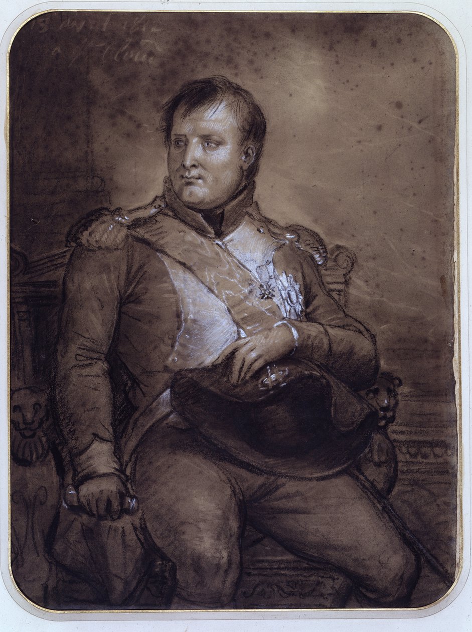 Napoleon I Saint-Cloudissa, 1812 tekijältä Anne Louis Girodet de Roucy Trioson