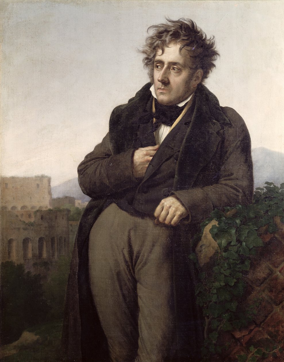 Francois Renen (1768-1848) muotokuva vicomte de Chateaubriand, n. 1811 (katso myös 75712) tekijältä Anne Louis Girodet de Roucy Trioson