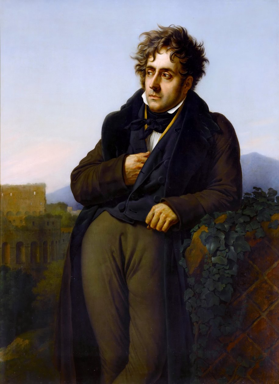 Chateaubriandin varakreivi François-René muotokuva 1768-1848 tekijältä Anne Louis Girodet de Roucy Trioson